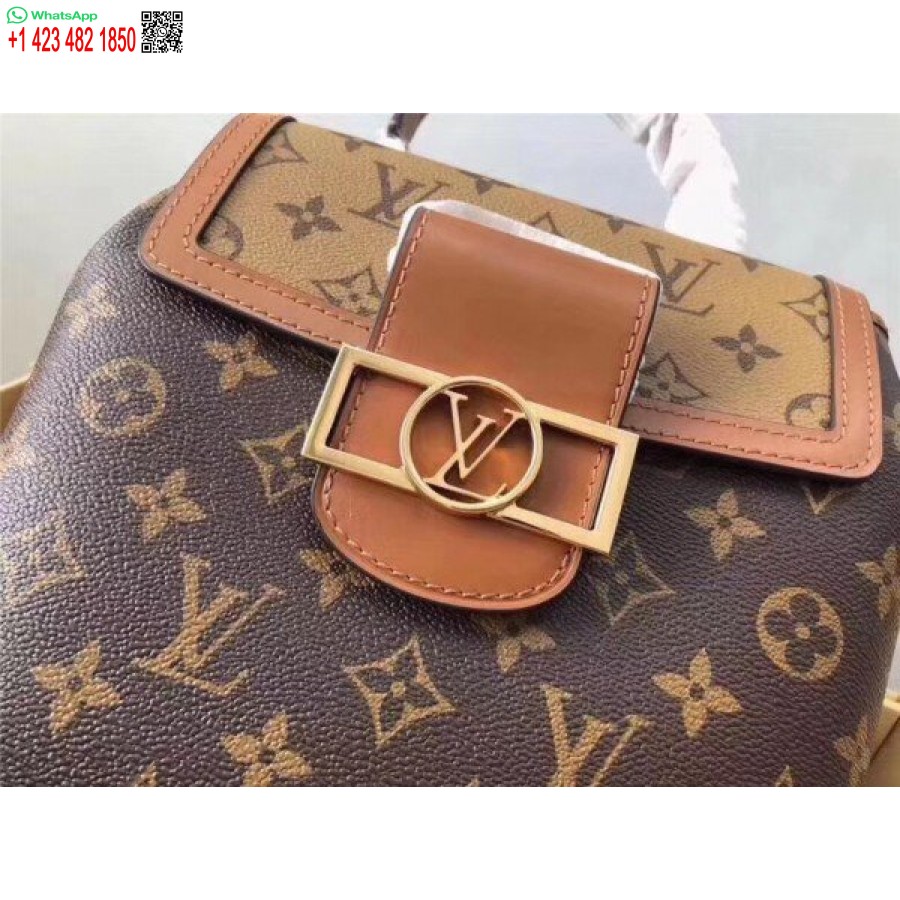 Replica Louis Vuitton Dauphine Backpack PM Monogram Reverse M45142 BLV009
