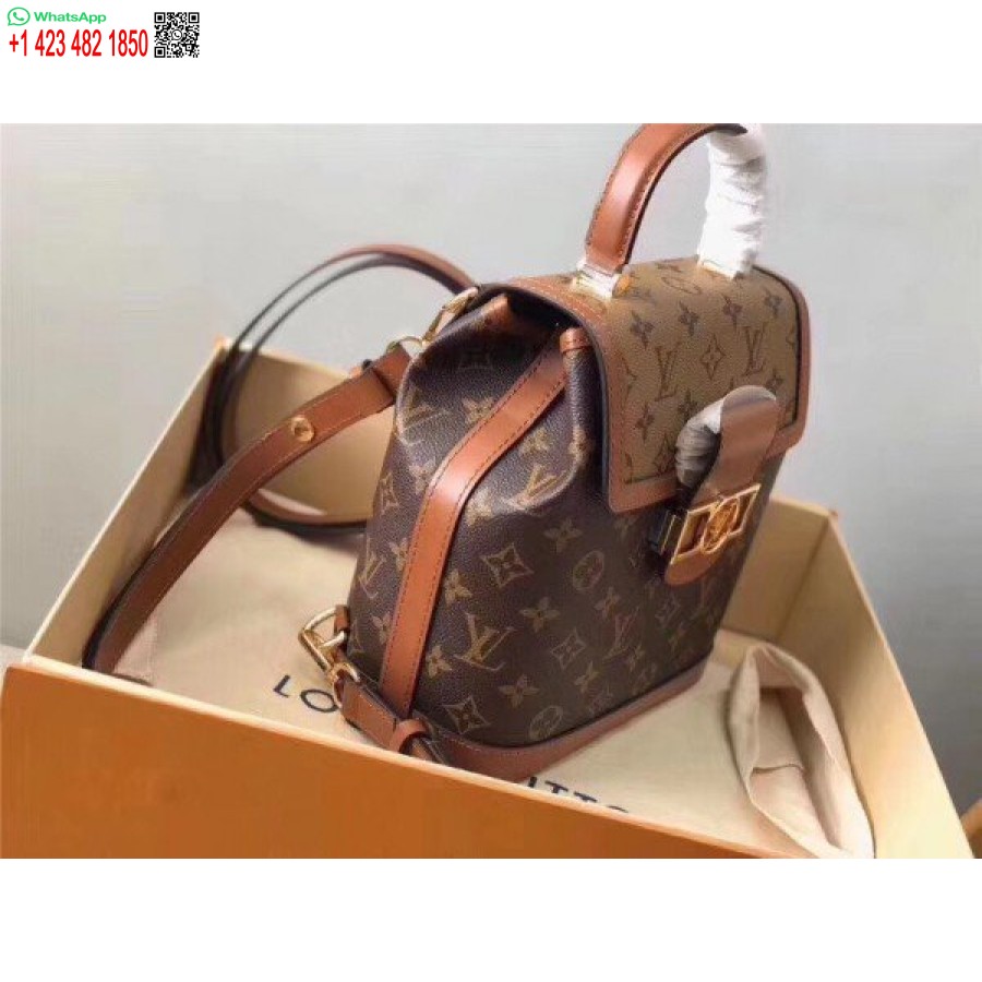 Replica Louis Vuitton Dauphine Backpack PM Monogram Reverse M45142 BLV009