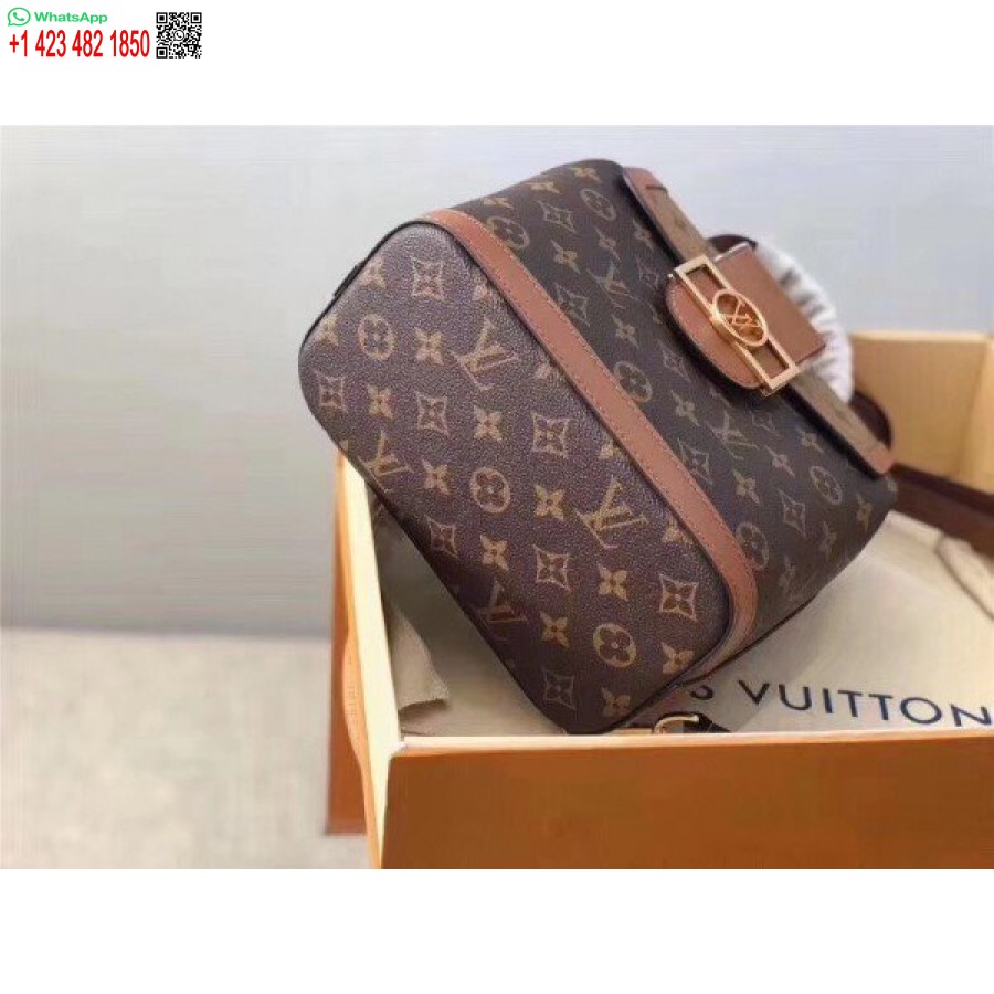 Replica Louis Vuitton Dauphine Backpack PM Monogram Reverse M45142 BLV009