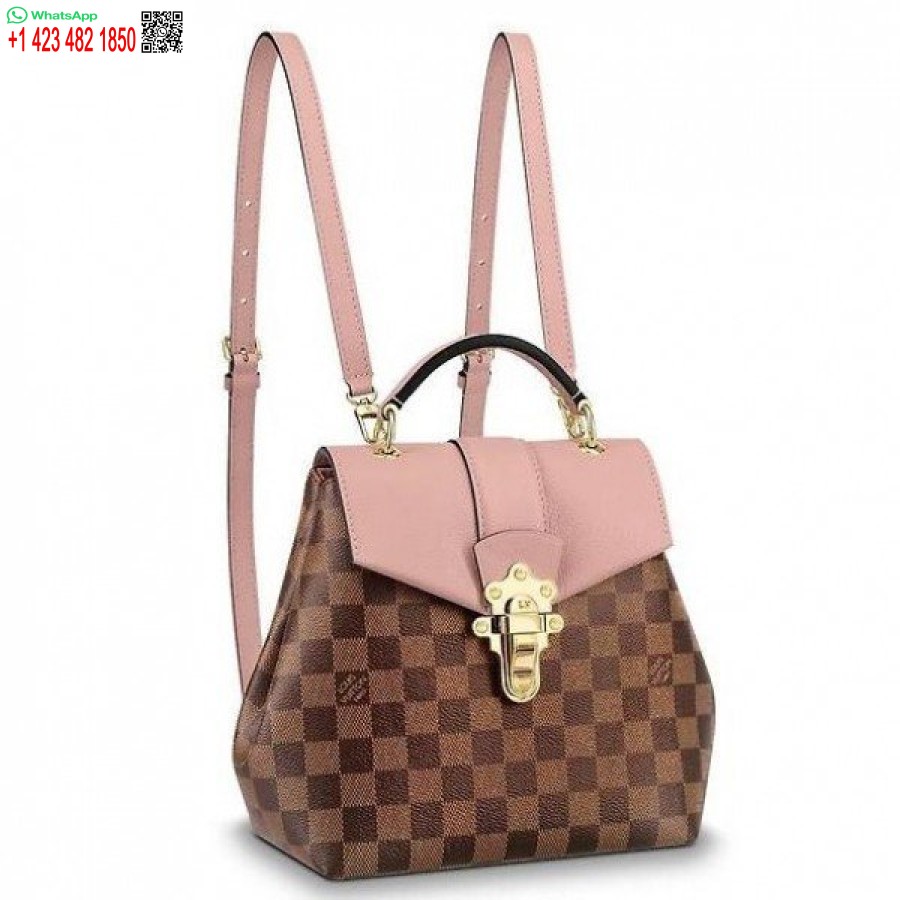 Replika Louis Vuitton Clapton Ruksak Damier Ebene N42262 Blv003