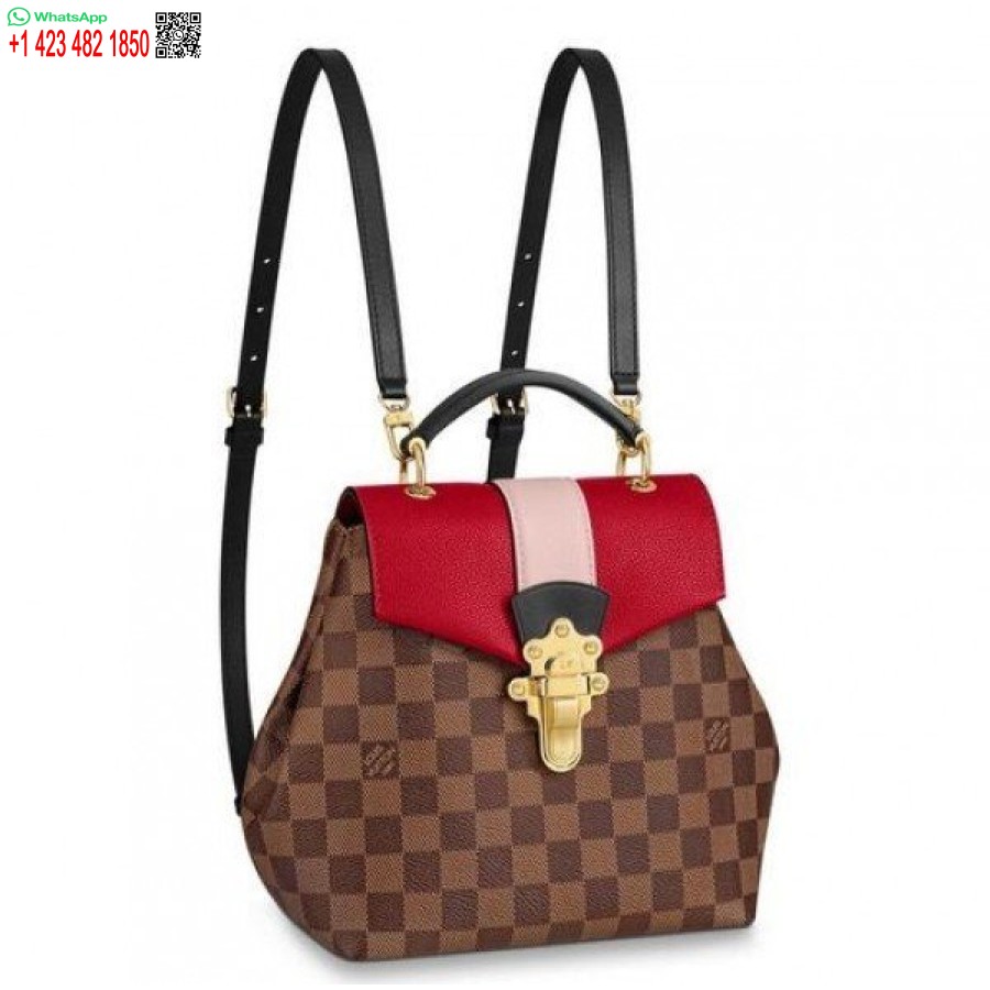 Replika Louis Vuitton Clapton Kuprinė Damier Ebene N40104 Blv005