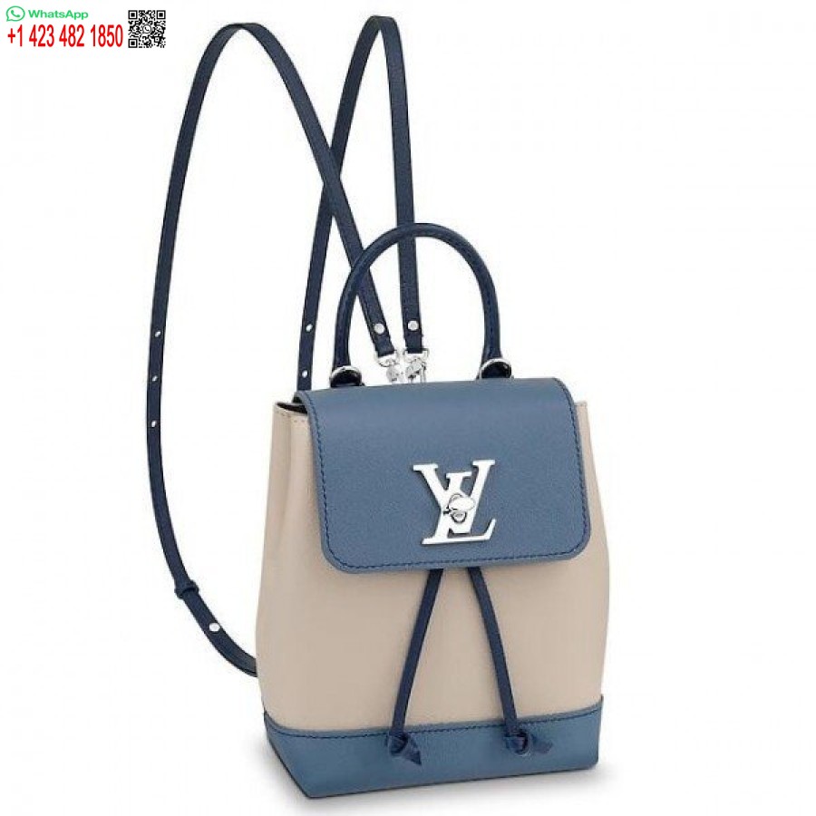 Replika Mini Plecaka Louis Vuitton Blue Jean Lockme M55017 Blv027