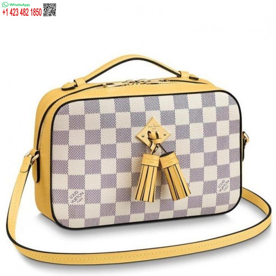 Replika Louis Vuitton Saintonge Väska Damier Azur N40154 Blv038