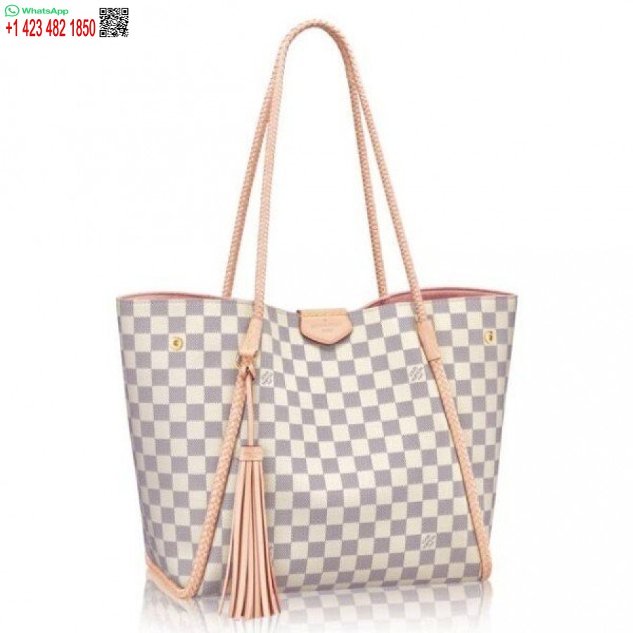 Replika Louis Vuitton Propriano Väska Damier Azur N44027 Blv064