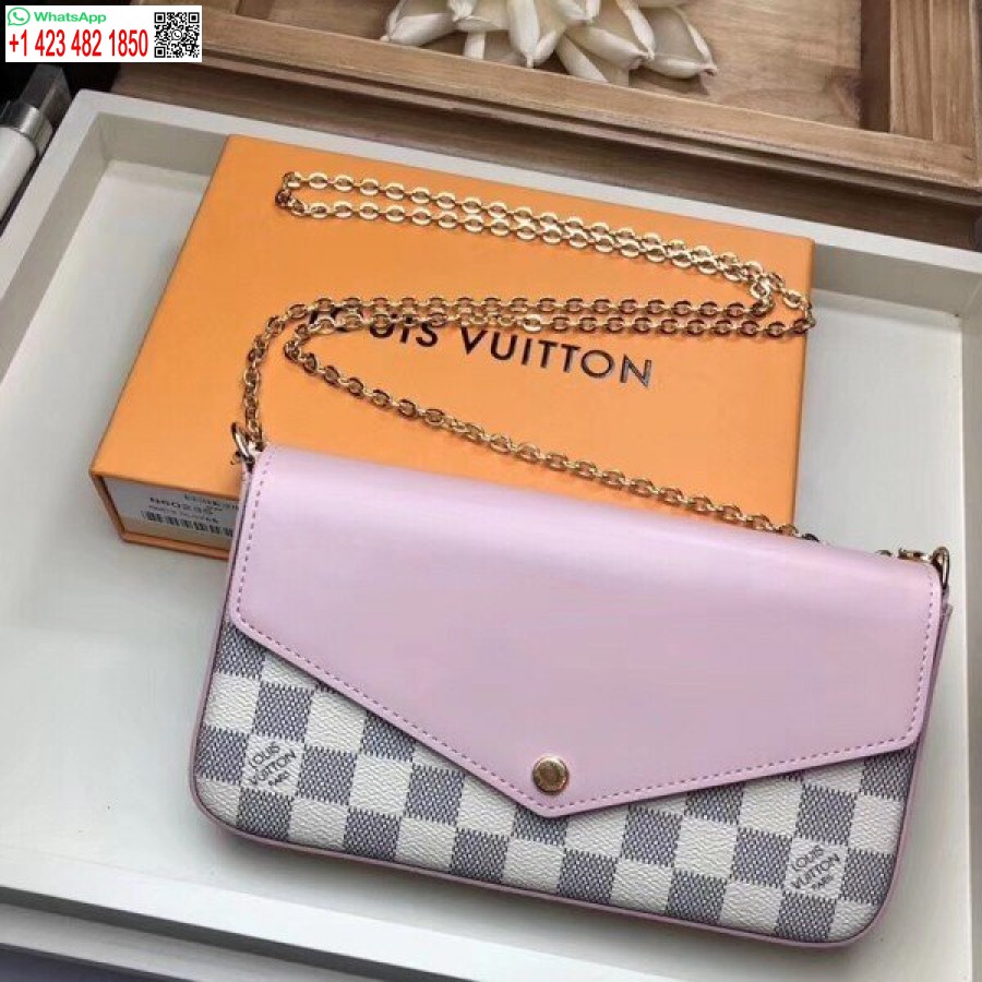 Réplique Louis Vuitton Pochette Felicie Damier Azur N60235 Blv034
