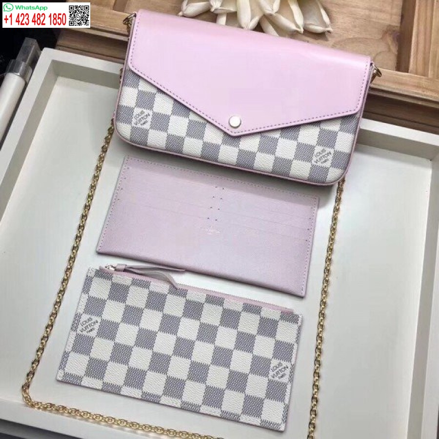Réplique Louis Vuitton Pochette Felicie Damier Azur N60235 Blv034