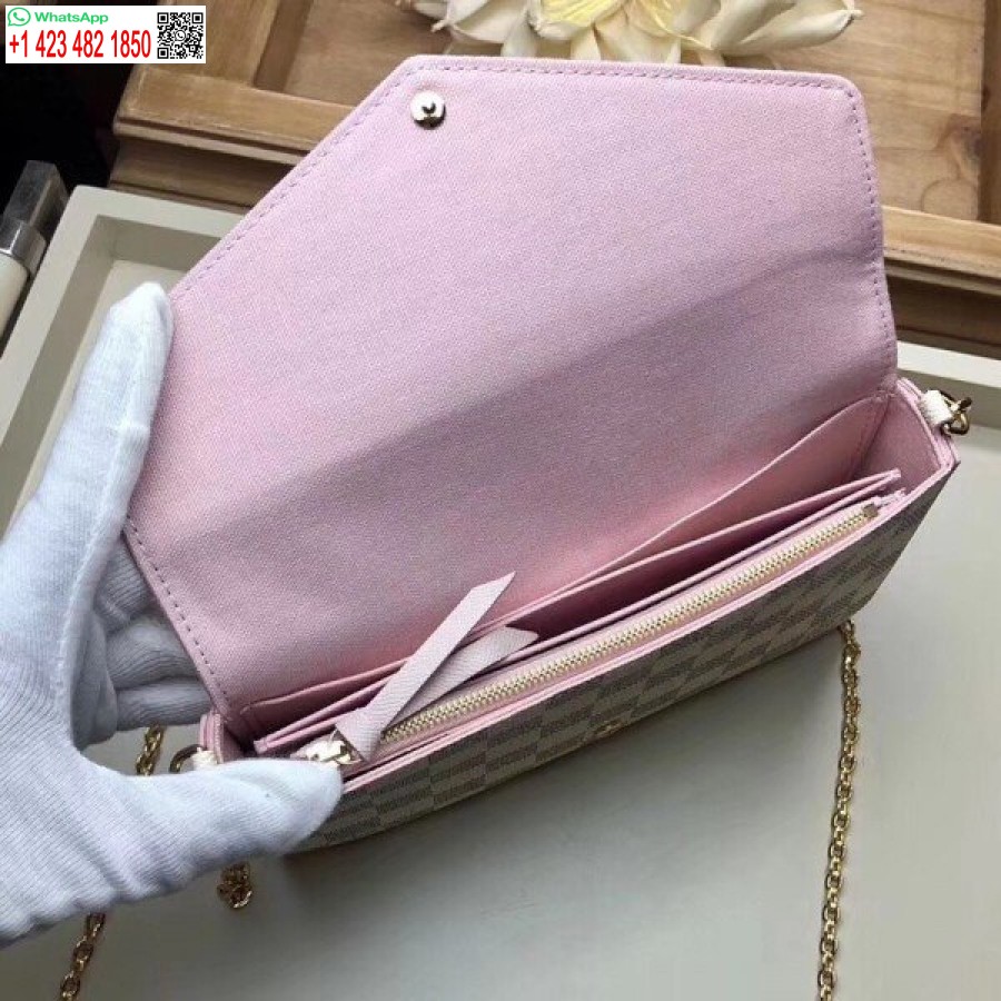 Réplique Louis Vuitton Pochette Felicie Damier Azur N60235 Blv034