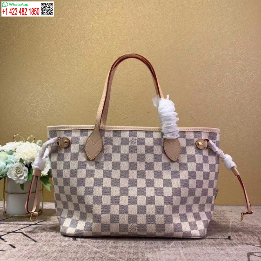 Réplique Louis Vuitton Neverfull PM Sac Damier Azur N41362 Blv032