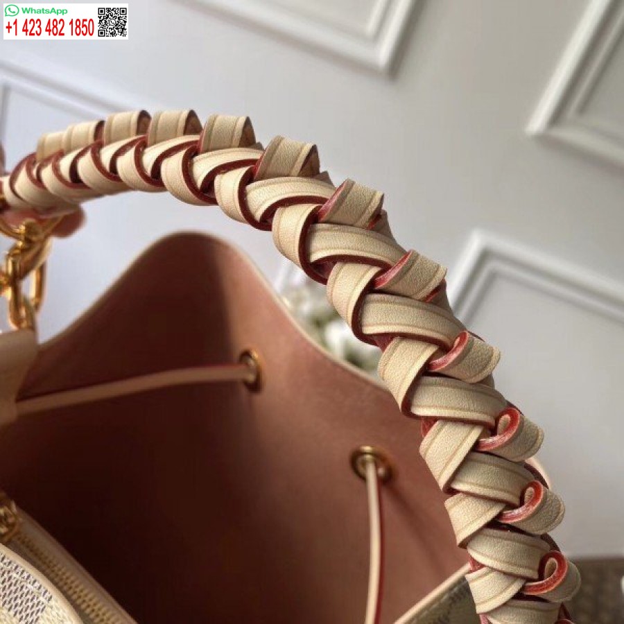 Replika Louis Vuitton Neonoe Mm Su Pinta Rankena Damier Azur N40344 Blv048