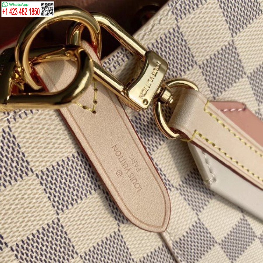 Replika Louis Vuitton Neonoe Mm Su Pinta Rankena Damier Azur N40344 Blv048