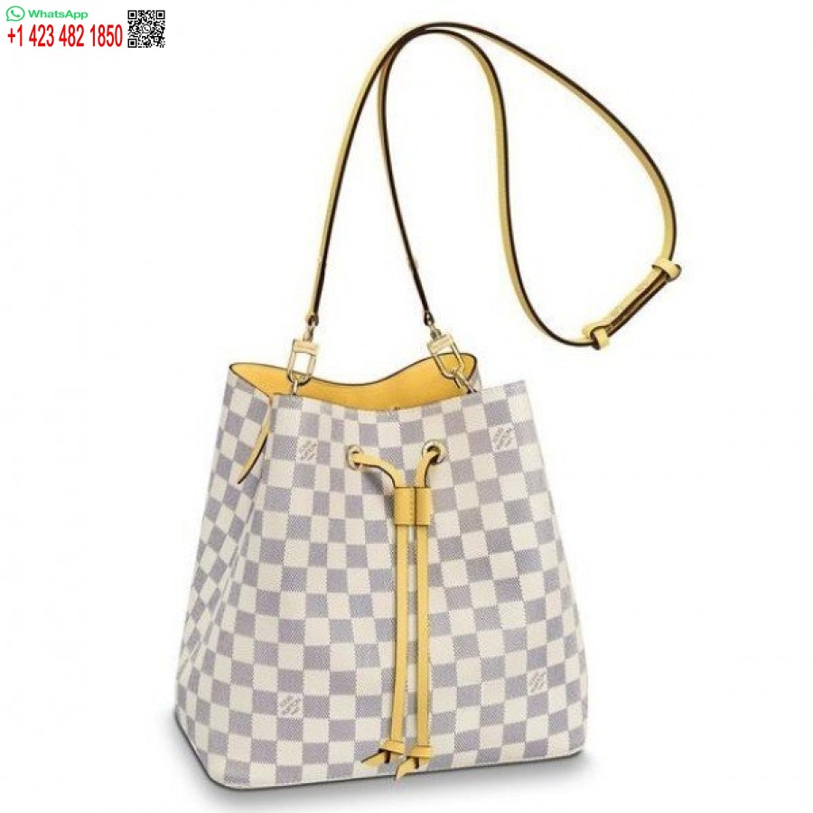Replika Louis Vuitton Neonoe Väska Damier Azur N40151 Blv035