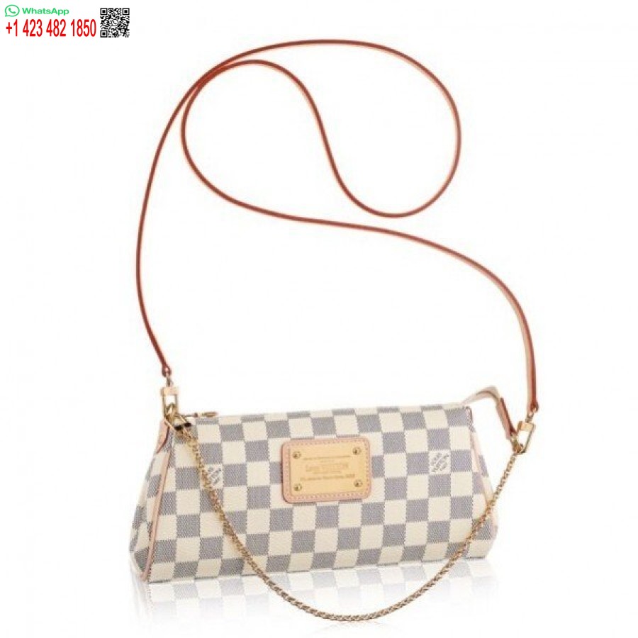 Replica Louis Vuitton Eva Pochette Damier Azur N55214 Blv063