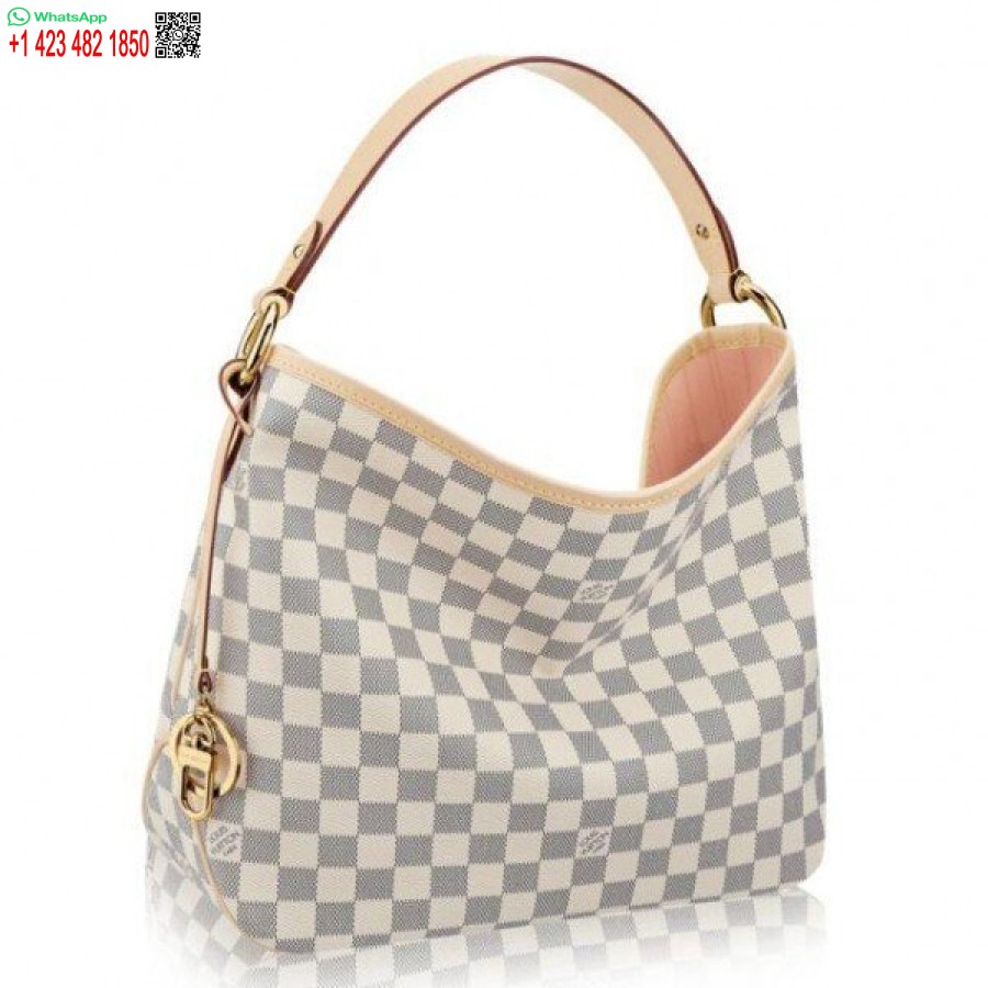 Replika Louis Vuitton Förtjusande Pm-väska Damier Azur N41606 Blv067
