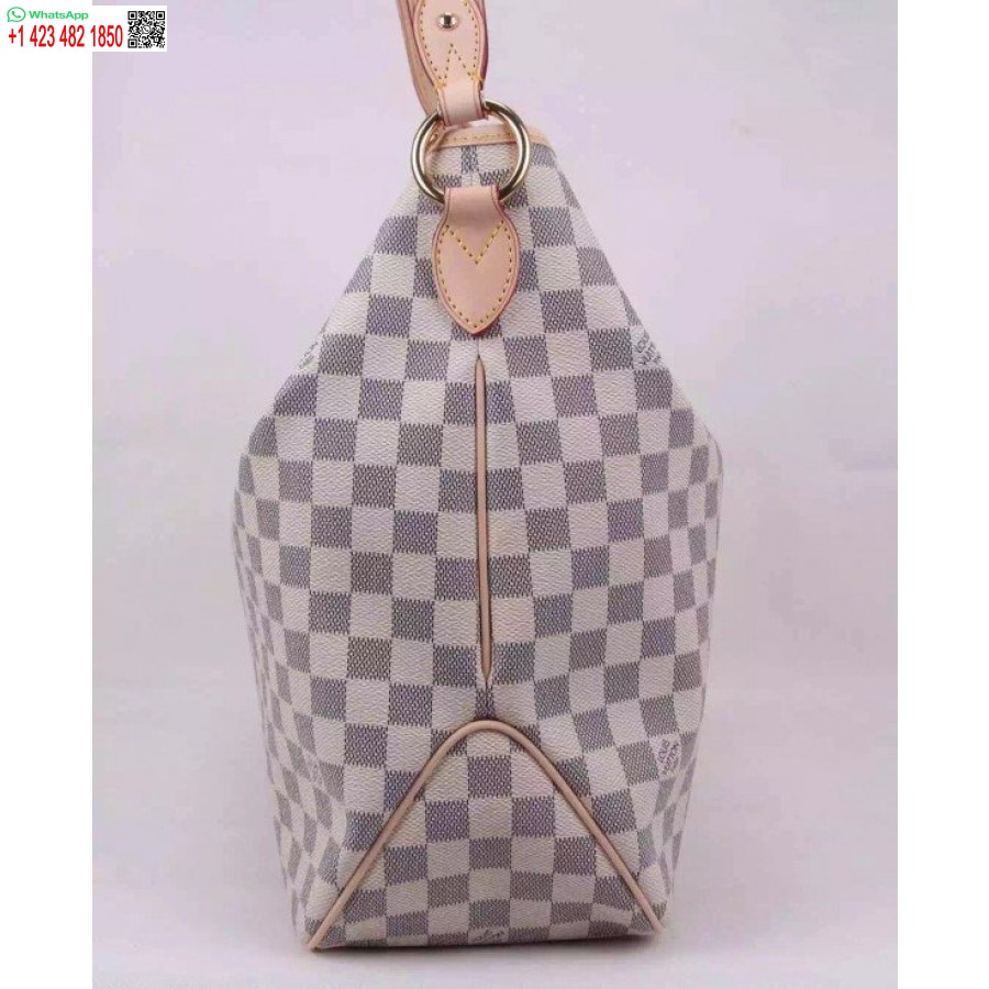 Replika Louis Vuitton Herrliche PM-Tasche Damier Azur N41447 BLV061