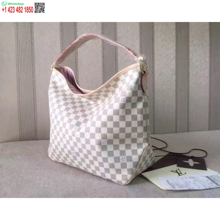 Replika Louis Vuitton Menyenangkan Mm Tas Damier Azur N41607 Blv066