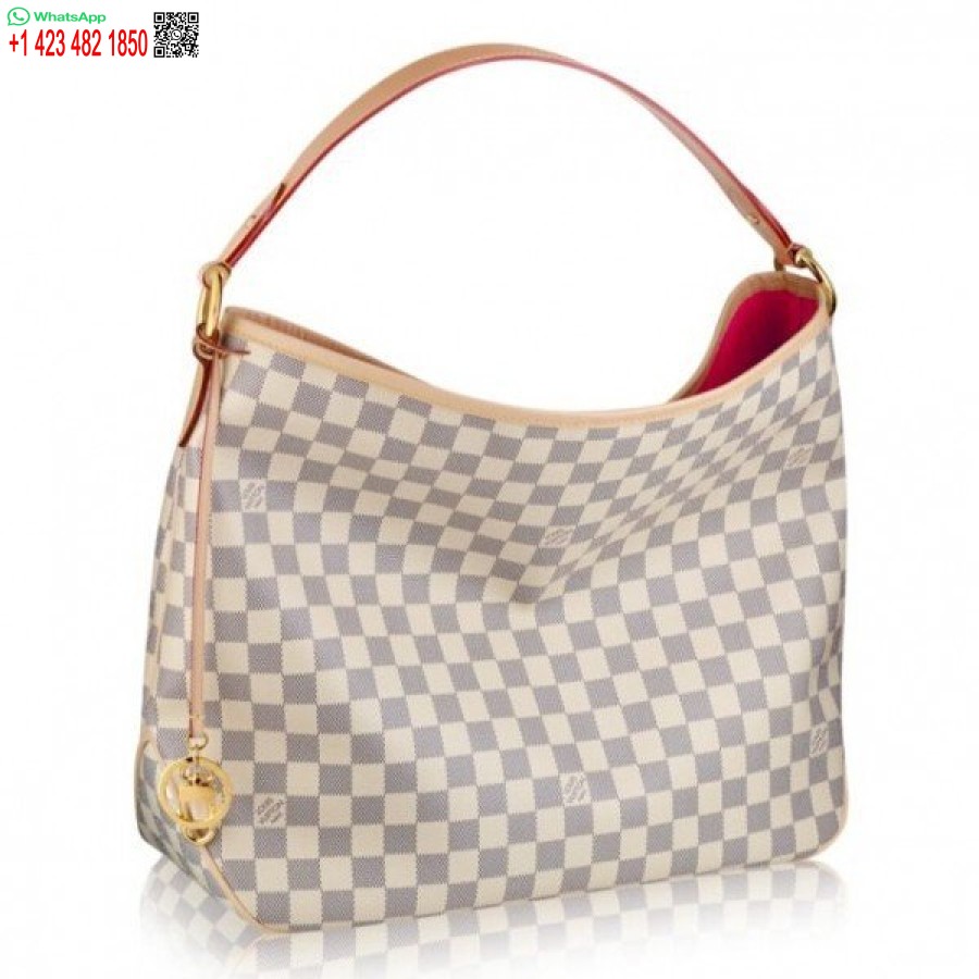 Replika Louis Vuitton Förtjusande Mm Väska Damier Azur N41448 Blv062