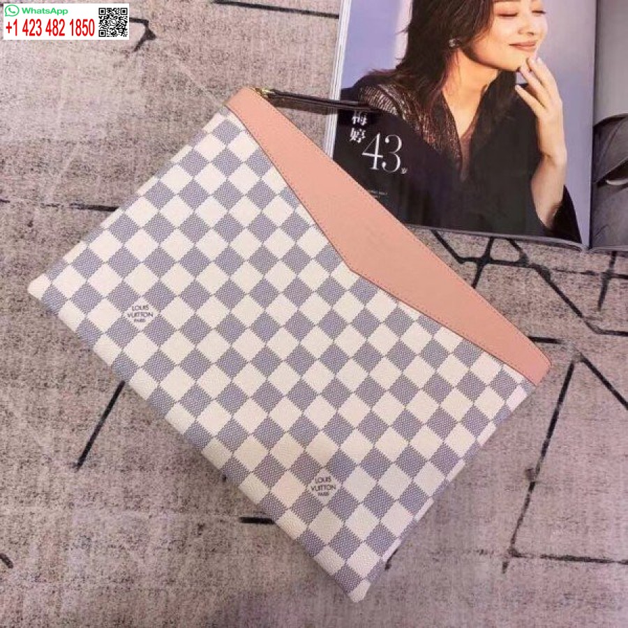 Replica Louis Vuitton Borsa Giornaliera Damier Azur N60260 Blv033