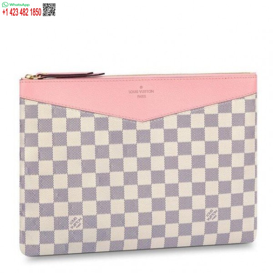 Replika Louis Vuitton Daglig Påse Damier Azur N60260 Blv033