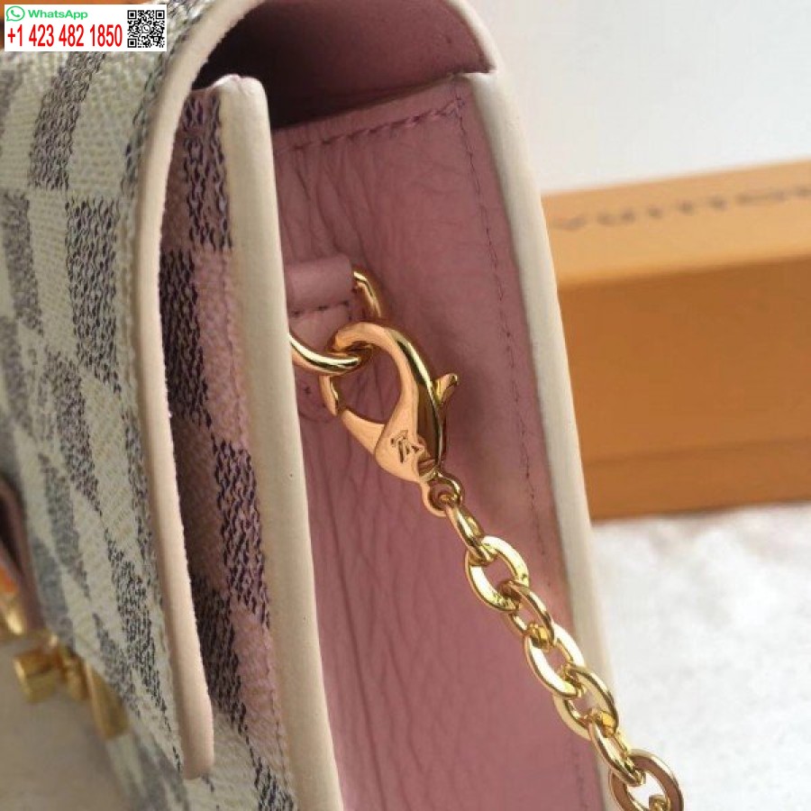 کپی کیف پول زنجیره ای لوئیس ویتون کرویزت دامیر آزور N60357 Blv039