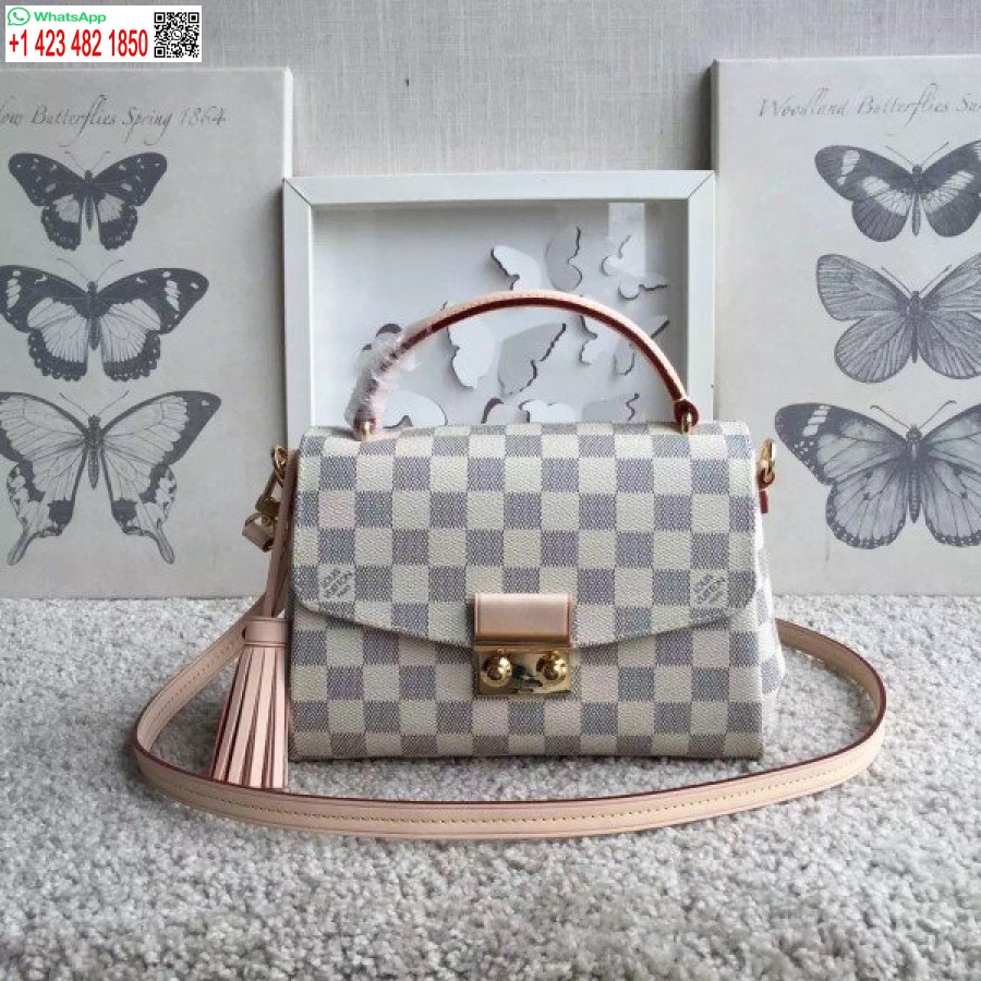 Replica Louis Vuitton Croisetti Kott Damier Azur N41581 Blv070