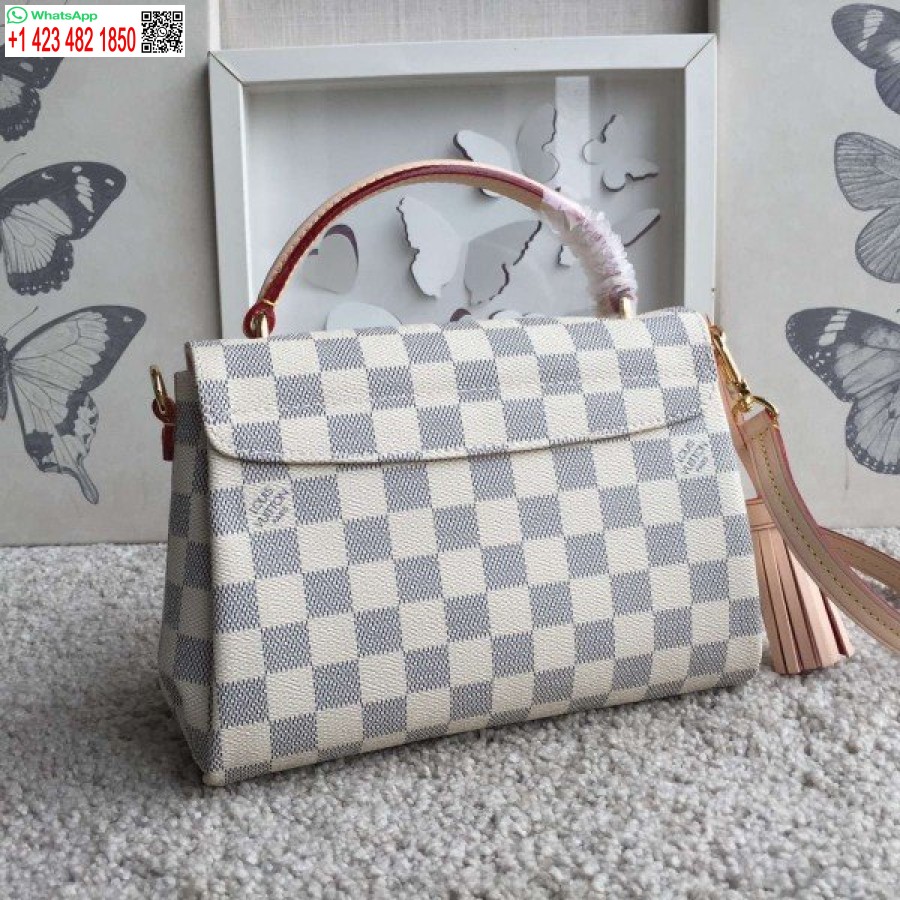 Replica Louis Vuitton Croisetti Kott Damier Azur N41581 Blv070