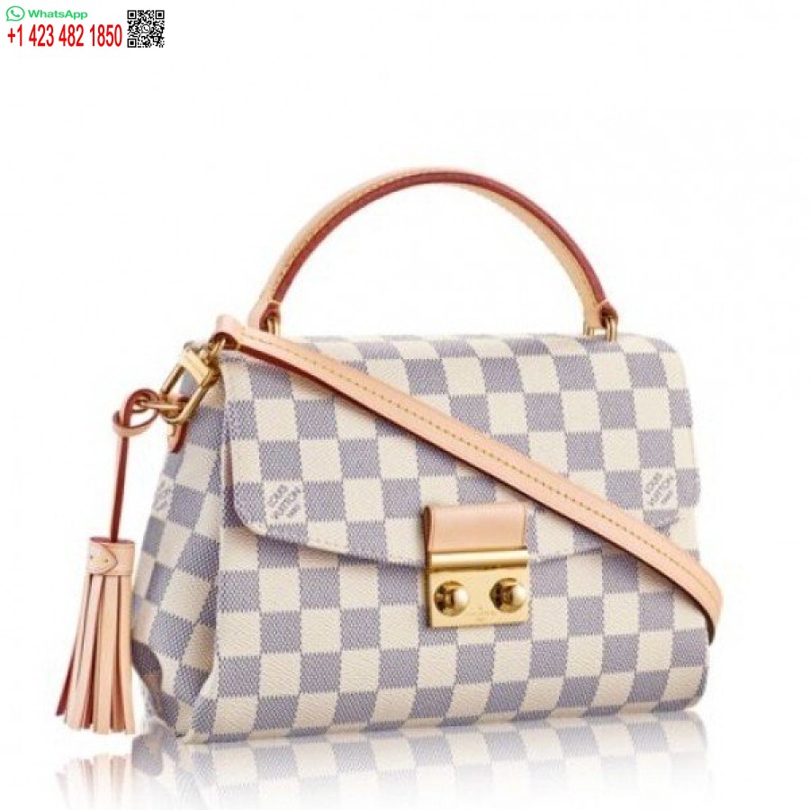 Replika Louis Vuitton Croisette Väska Damier Azur N41581 Blv070