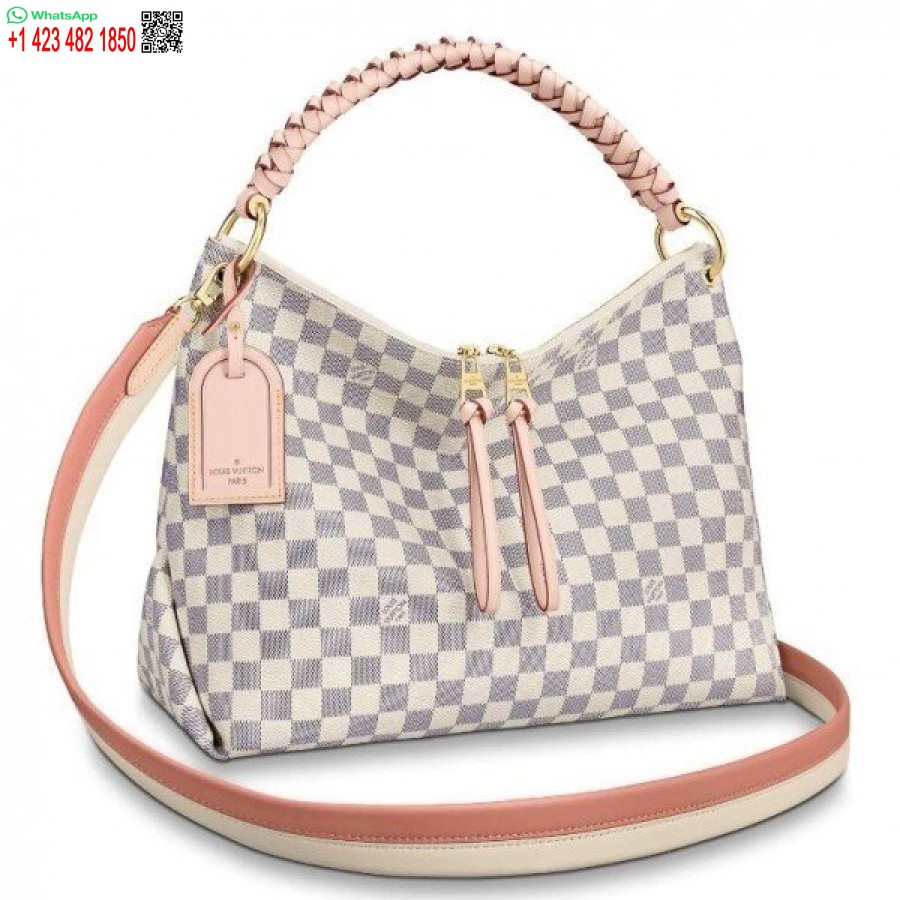 Replika Louis Vuitton Beaubourg Hobo Mm Väska Damier Azur N40343 Blv040
