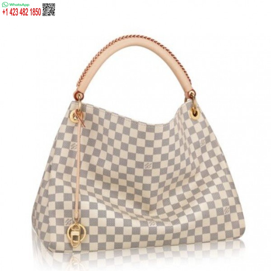 Replika Louis Vuitton Artsy Mm Väska Damier Azur N41174 Blv060