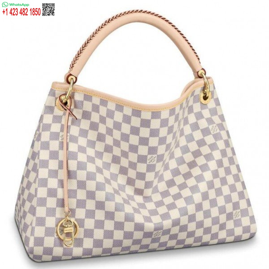 Replika Louis Vuitton Artsy Mm Väska Damier Azur N40253 Blv031