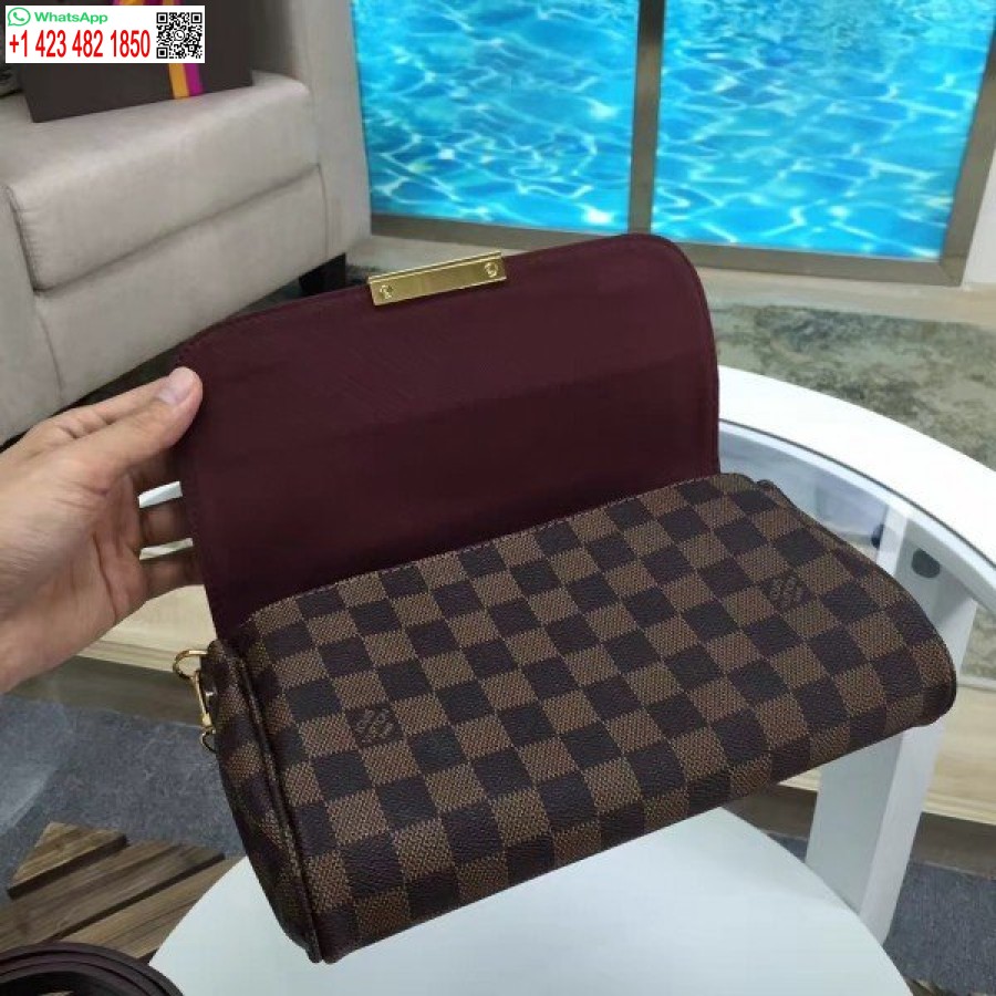 ρεπλίκα Louis Vuitton αγαπημένη Mm τσάντα Damier Ebene N41129 Blv117