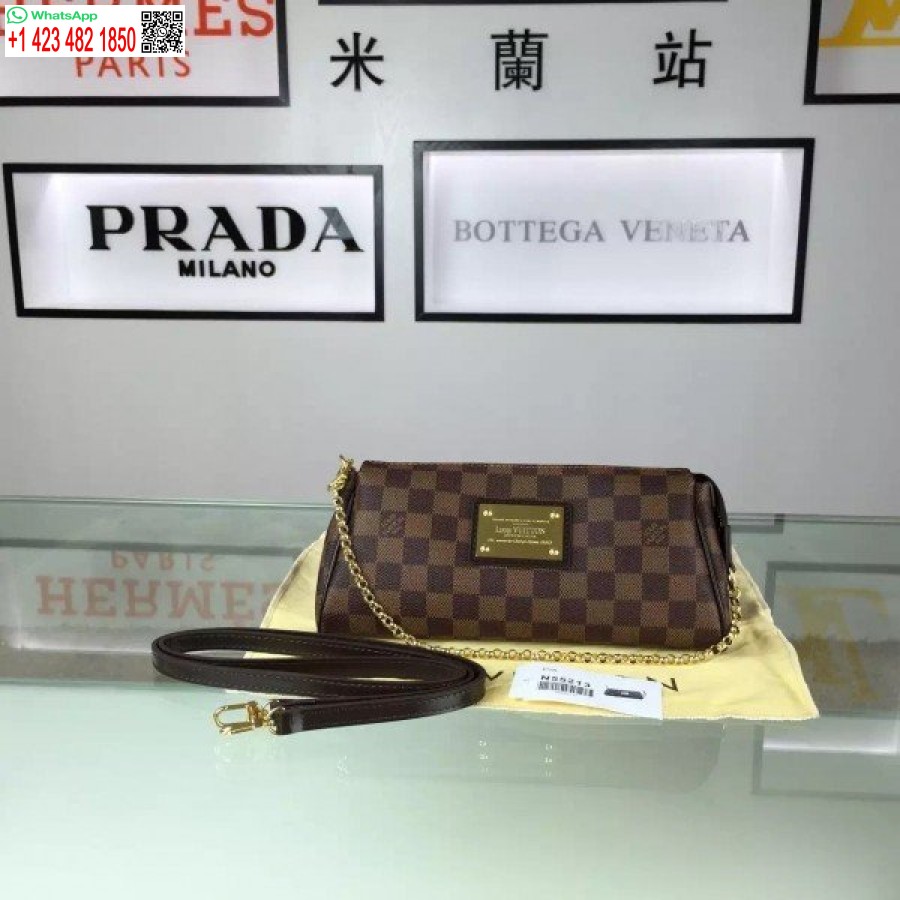 Replica Louis Vuitton Eva Frizione Damier Ebene N55213 Blv125