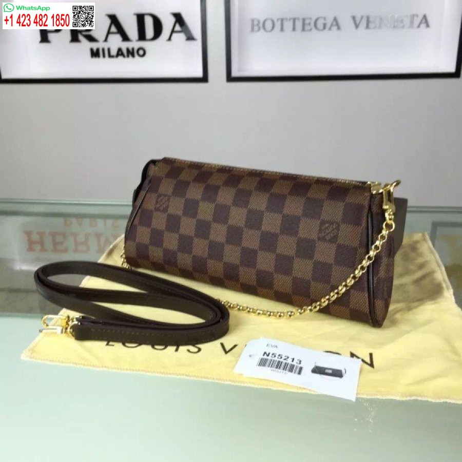 Replica Louis Vuitton Eva Frizione Damier Ebene N55213 Blv125