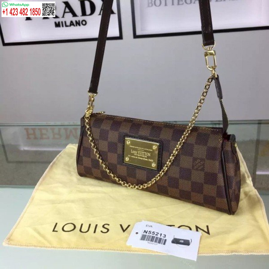 Replica Louis Vuitton Eva Frizione Damier Ebene N55213 Blv125