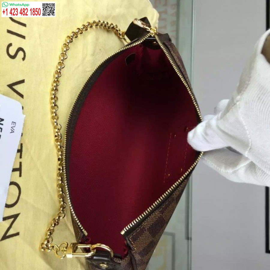 Replica Louis Vuitton Eva Frizione Damier Ebene N55213 Blv125