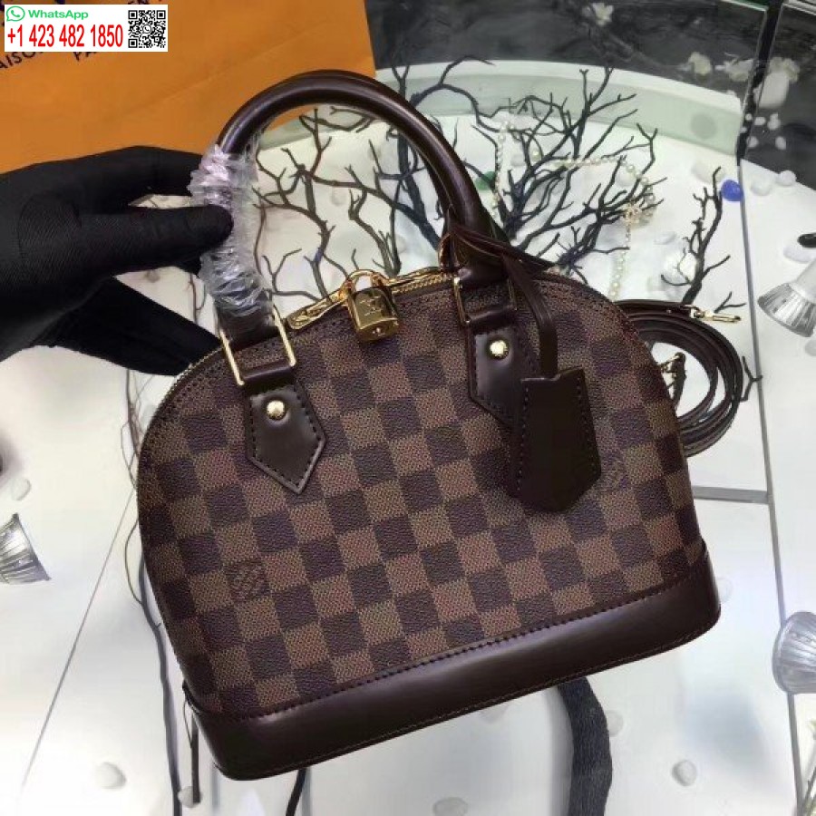 Réplica De Bolso Louis Vuitton Alma Bb Damier Ebene N41221 Blv116