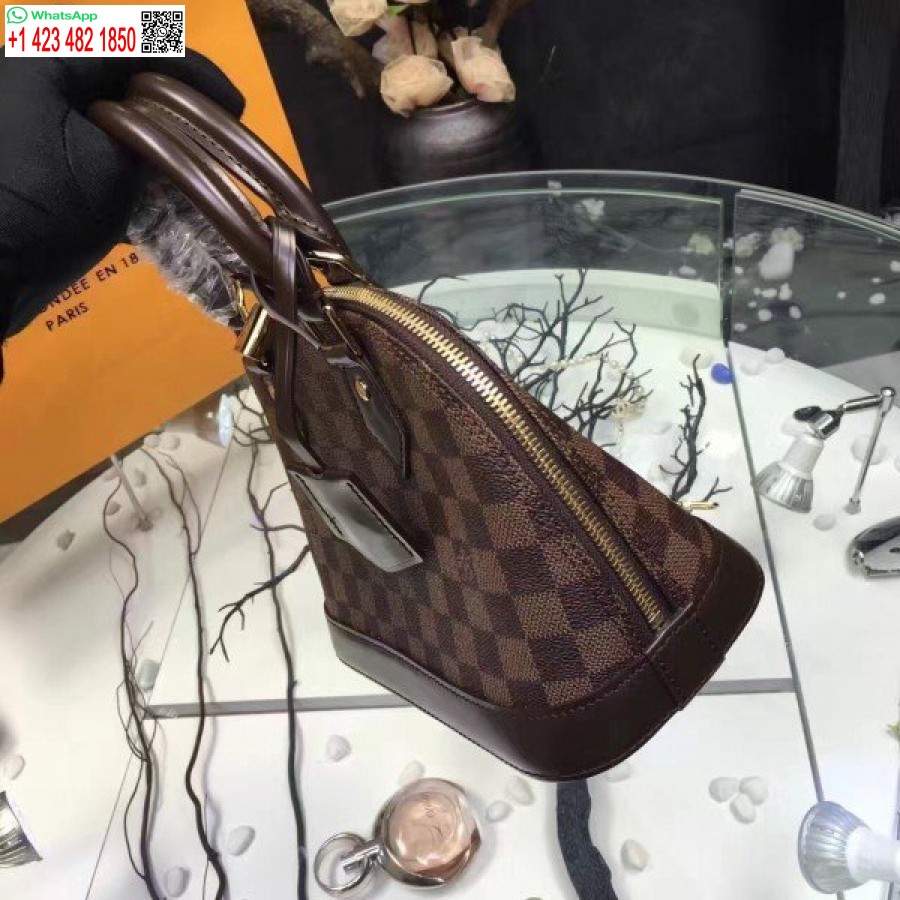 Réplica De Bolso Louis Vuitton Alma Bb Damier Ebene N41221 Blv116