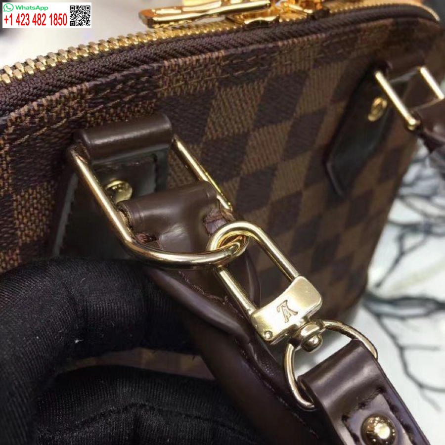 Réplica De Bolso Louis Vuitton Alma Bb Damier Ebene N41221 Blv116