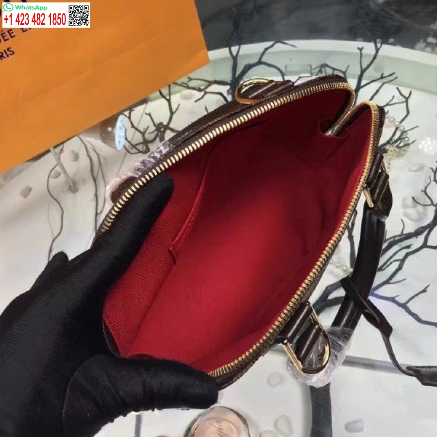 Réplica De Bolso Louis Vuitton Alma Bb Damier Ebene N41221 Blv116