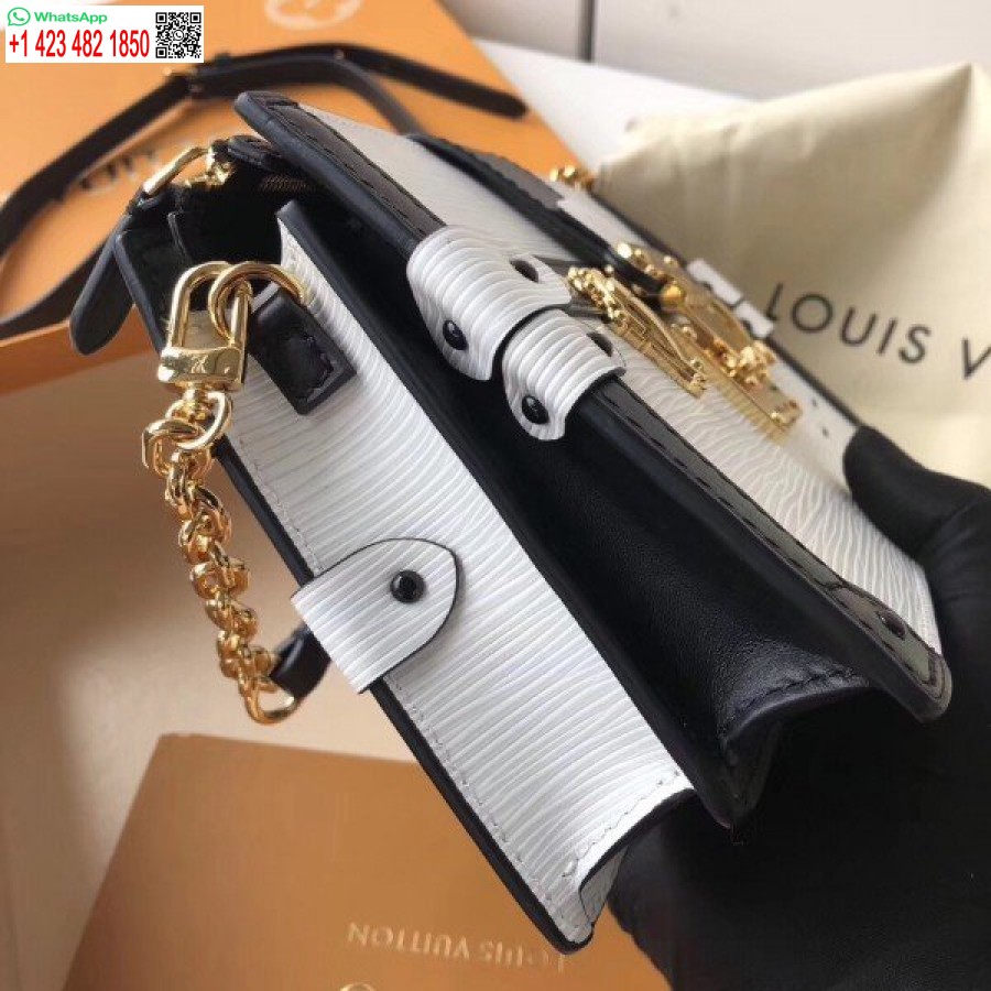 Replică Clutch Cu Portbagaj Alb Louis Vuitton Epi Piele M52151 Blv183