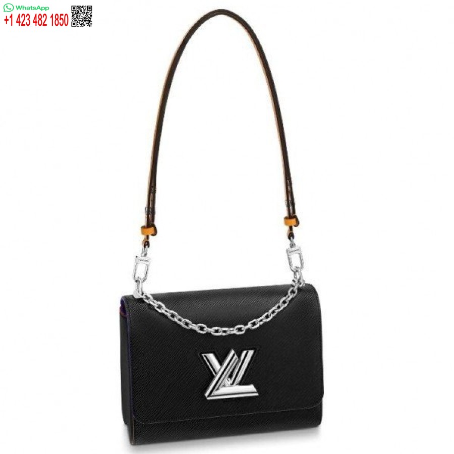 ρεπλίκα Louis Vuitton Twist Mm τσάντα μαύρο Epi Leather M53885 Blv137