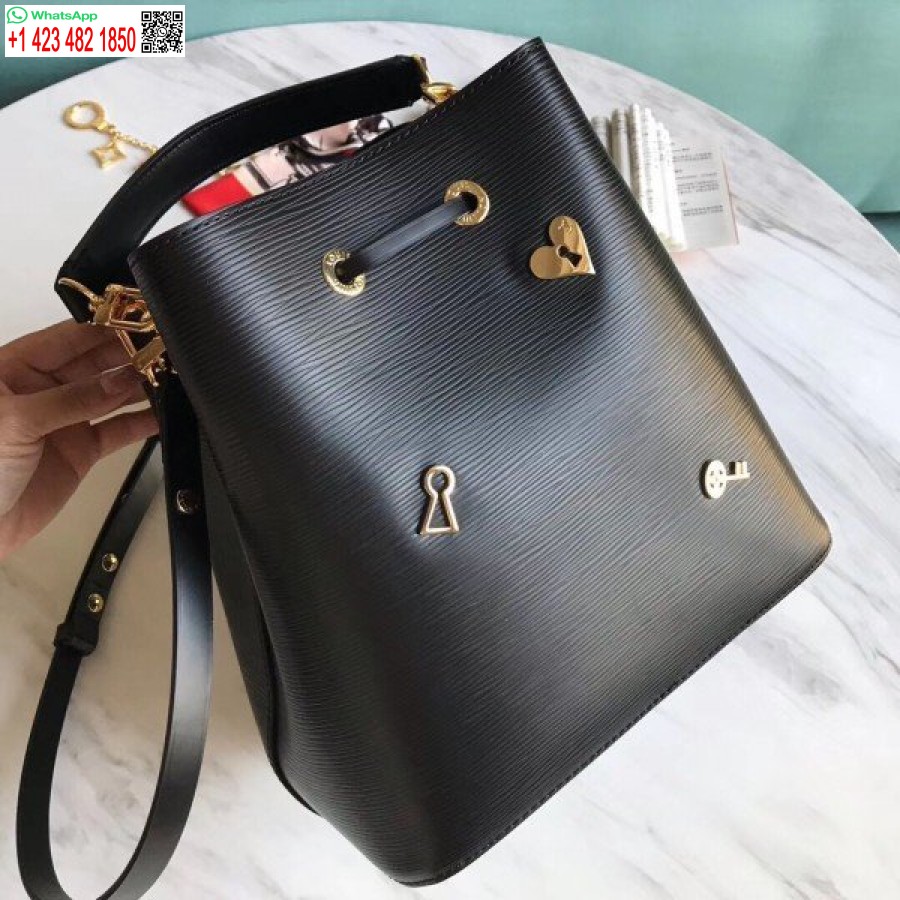Replika Louis Vuitton Epi Neonoe Torbe Love Lock M53237 Blv230