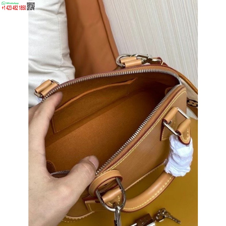 Replica Louis Vuitton Epi Alma Bb Tas Met Jacquard Riem M57540 Blv164