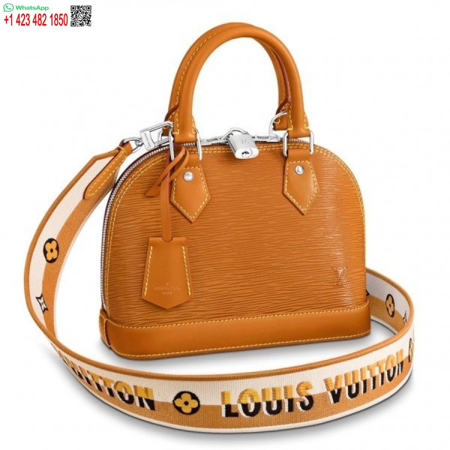 Kopi Louis Vuitton Epi Alma Bb Veske Med Jacquard Stropp M57540 Blv164