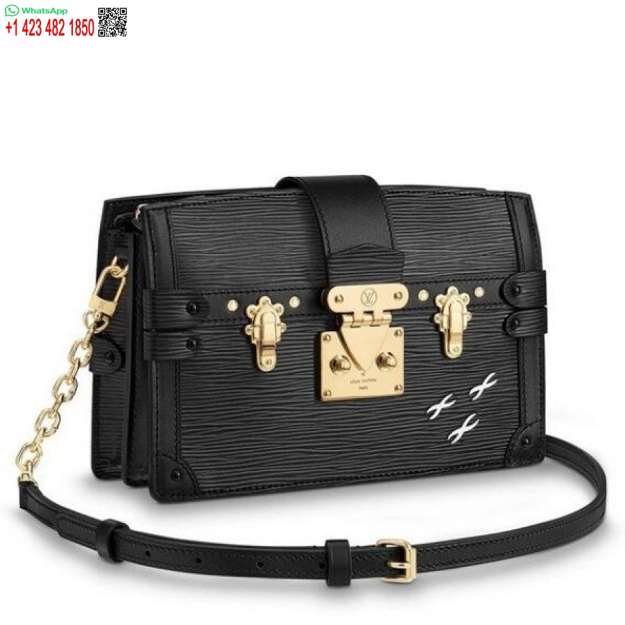 Replika Louis Vuitton čierna Spojka Kufra Epi Koža M53052 Blv184