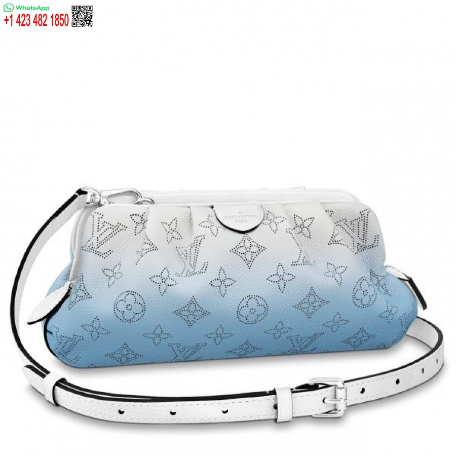 Replica Louis Vuitton Scala Mini Custodia In Pelle Mahina Blu Sfumato M80497 Blv248