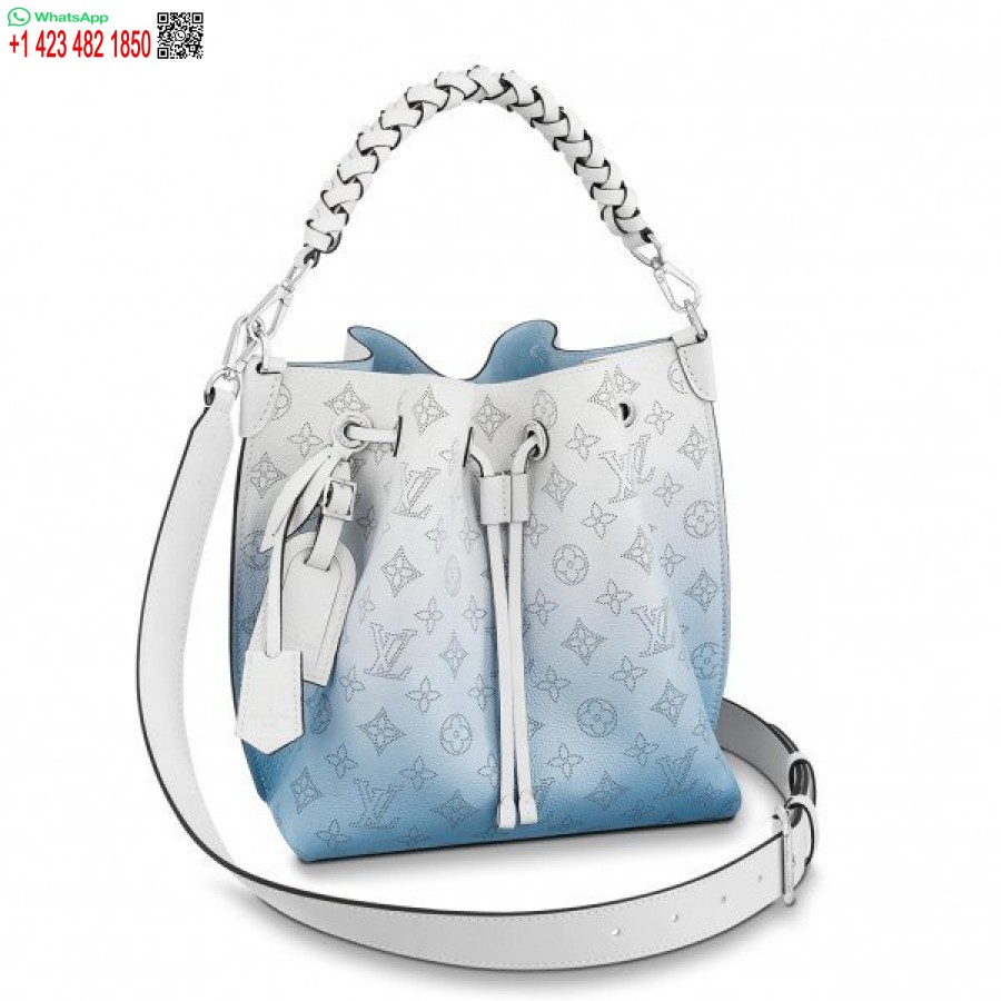 Replica Louis Vuitton Borsa Muria Sfumatura Blu Mahina Pelle M57853 Blv245