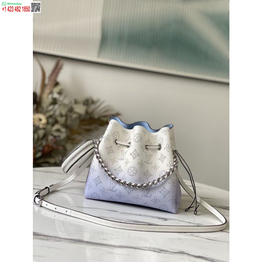 Replica Louis Vuitton Bella Bag In Gradient Blue Mahina Leather M57856 BLV247