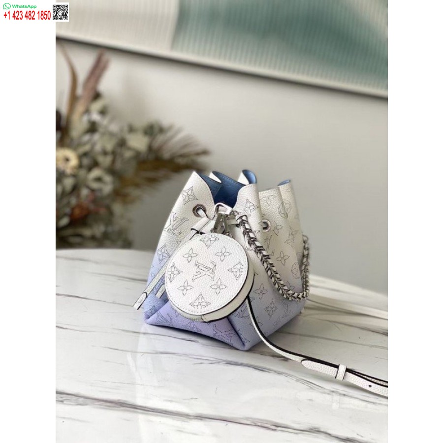 Replica Louis Vuitton Bella Bag In Gradient Blue Mahina Leather M57856 BLV247