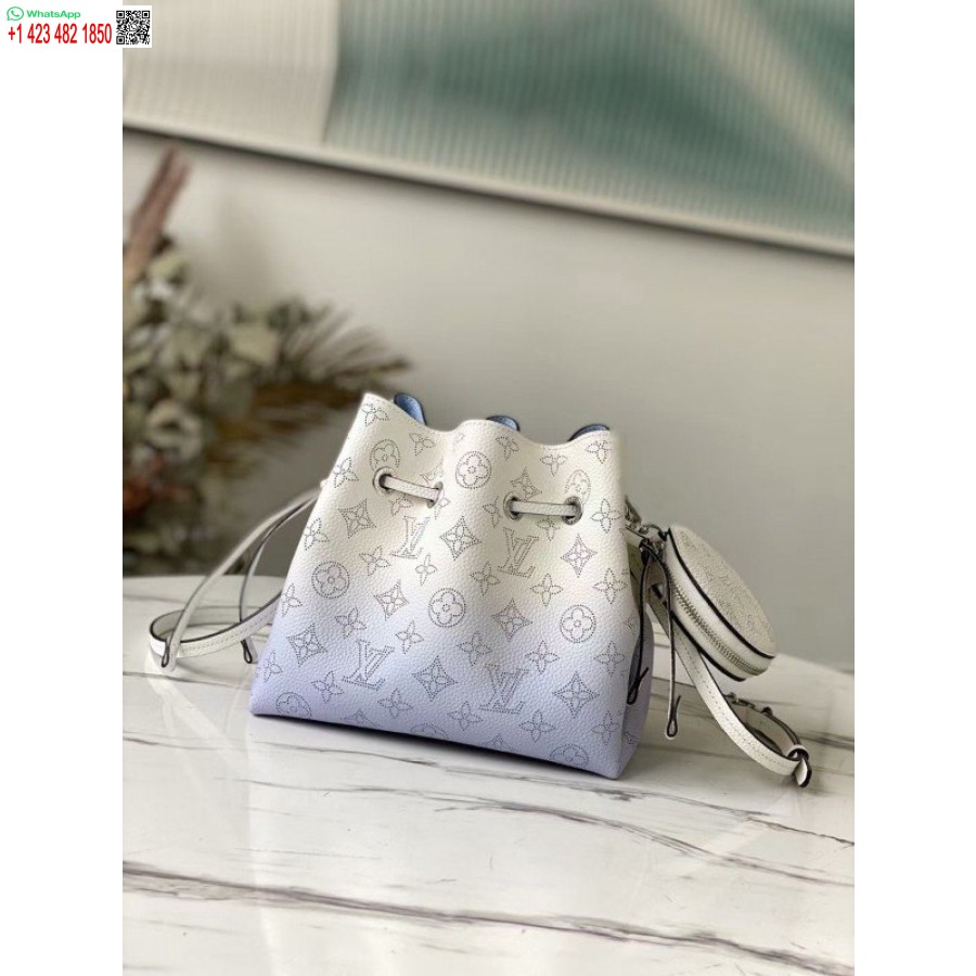 Replica Louis Vuitton Bella Bag In Gradient Blue Mahina Leather M57856 BLV247