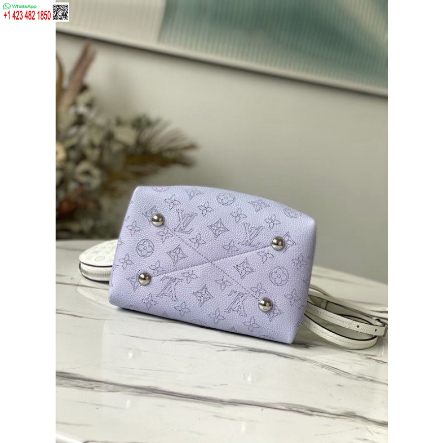 Replica Louis Vuitton Bella Bag In Gradient Blue Mahina Leather M57856 BLV247